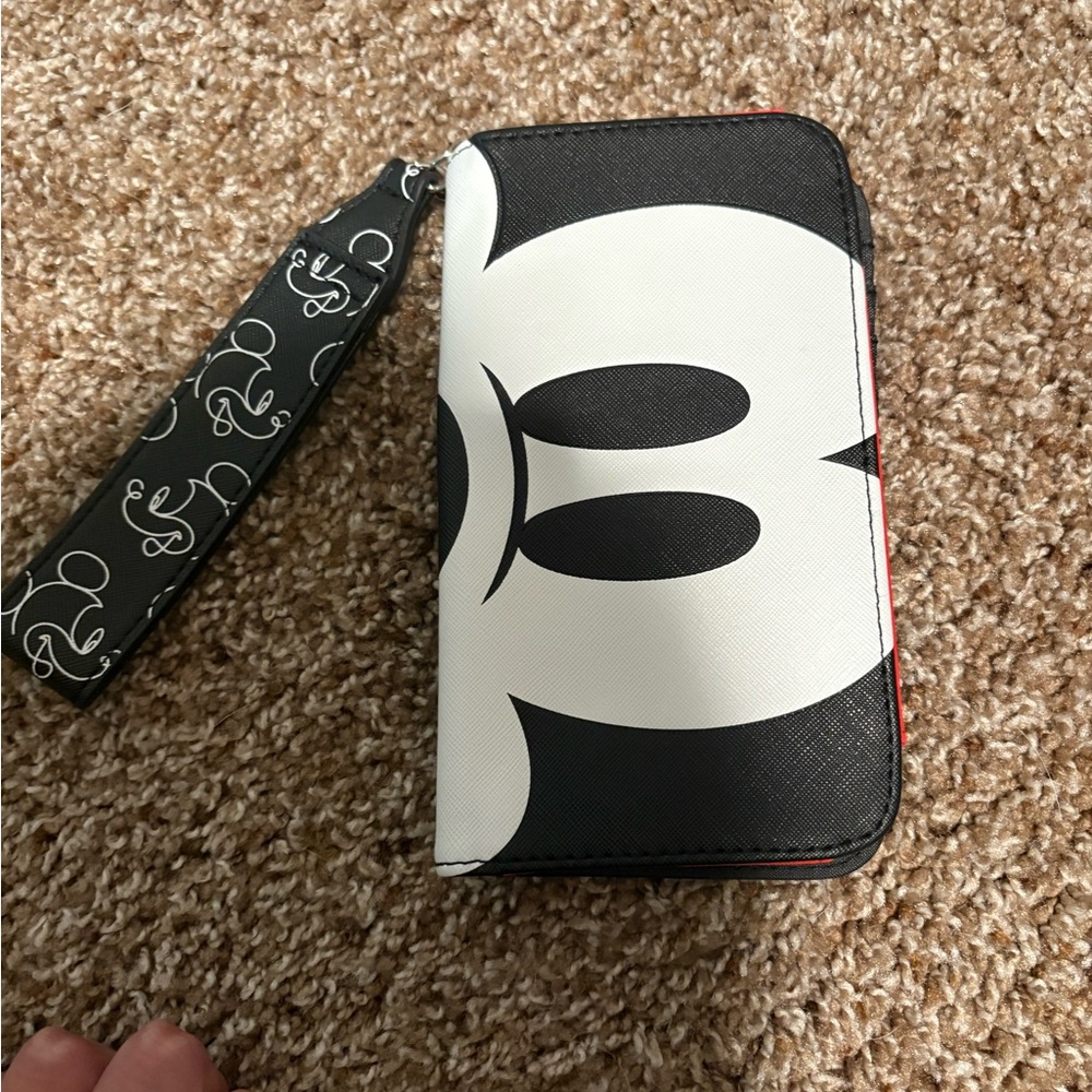 Disney Black and White Mickey Mouse Wallet